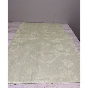 Set of eight light green placemats with flowers, vines, and butterflies